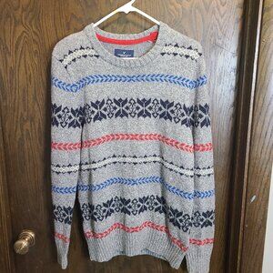 AMERICAN EAGLE OUTFITTERS MENS MULITCOLOR SWEATER WOW MEDIUM